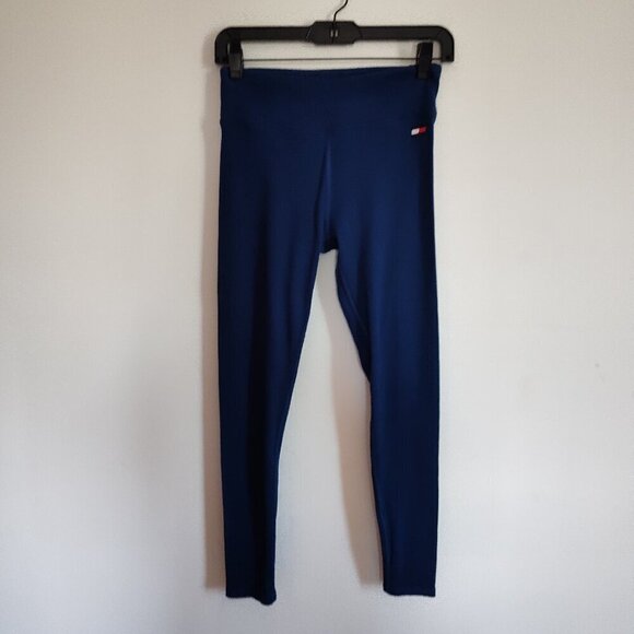 Ladies SZ S Tommy Hilfiger Blue Cotton Leggings - Picture 1 of 4
